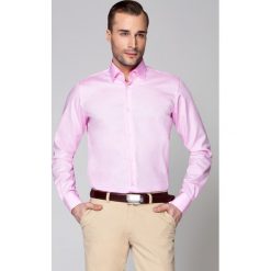 Koszula Różowa Klaus. Różowe koszule męskie LANCERTO, m, z bawełny, eleganckie. Za 299,90 zł.