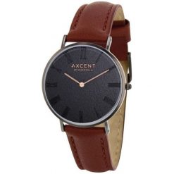Axcent Zegarek Damski ix5710b-02. Brązowe, analogowe zegarki damskie Axcent. Za 295,00 zł.