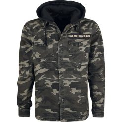 Black Premium by EMP Good Goodbye Koszula kamuflaż. Czarne koszule męskie marki Black Premium by EMP, l, z aplikacjami, z koszulowym kołnierzykiem, z długim rękawem. Za 199,90 zł.