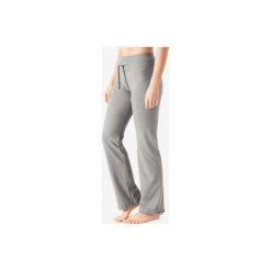 Spodnie dresowe Regular Gym & Pilates Comfort+500 damskie. Szare spodnie damskie NYAMBA, xl, z elastanu. Za 39,99 zł.