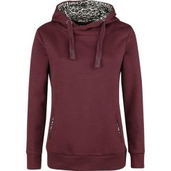 Bluzy damskie: Sublevel Ladies Leo Hoodie Bluza z kapturem damska bordowy