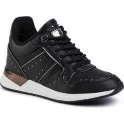 Sneakersy GUESS - Rejjy FL5REJ ELE12 BLACK. Czarne półbuty damskie Guess, ze skóry ekologicznej. Za 639,00 zł.
