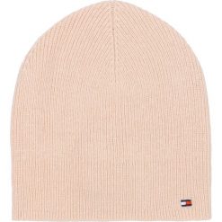 Tommy Hilfiger Czapka Różowy Beżowy. Różowe czapki damskie TOMMY HILFIGER, bez wzorów, z bawełny. Za 175,95 zł.