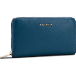 Duży Portfel Damski COCCINELLE - CW5 Metallic Soft E2 CW5 11 32 01 Saphir B02. Niebieskie portfele damskie Coccinelle, ze skóry. Za 599,90 zł.