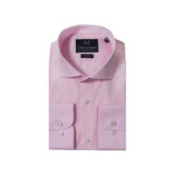 KOSZULA PINK CUTAWAY. Różowe koszule męskie marki Guns&tuxedos, m, bez wzorów, klasyczne, z włoskim kołnierzykiem, bez rękawów. Za 139,99 zł.