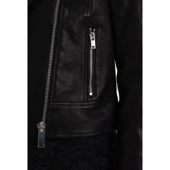 Kurtki damskie: Miss Selfridge Petite MILLIE BIKER Kurtka ze skóry ekologicznej black