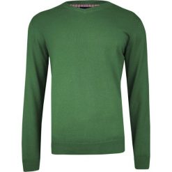 Zielony Sweter w Serek (V-neck) -Adriano Guinari- Klasyczny, Męski, Elegancki, na Koszulę SWADGAW19darkivy. Żółte swetry męskie Adriano Guinari, m, bez wzorów, z bawełny, eleganckie, z dekoltem w serek, bez rękawów. Za 99,00 zł.