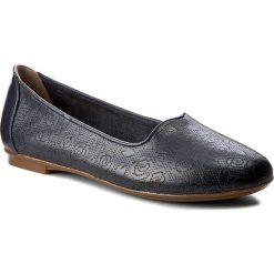 Baleriny damskie lakierowane: Baleriny LANQIER – 40C358 Granatowy