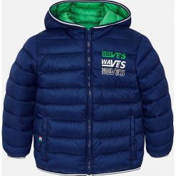 Mayoral - Kurtka dziecięca 92-134 cm. Niebieskie kurtki chłopięce Mayoral, bez wzorów, z poliesteru, krótkie, bez kaptura. Za 179,90 zł.