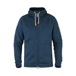 Fjällräven Övik Fleece Hoodie, Granatowy | 560 | XL. Niebieskie bluzy damskie Fjällräven, xl, bez wzorów, z polaru, bez rękawów, bez kaptura. W wyprzedaży za 744,74 zł.