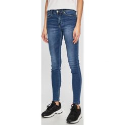 Answear - Jeansy. Niebieskie jeansy damskie ANSWEAR, s. W wyprzedaży za 59,90 zł.