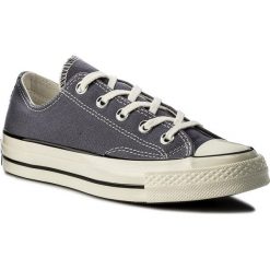 Trampki CONVERSE - Ctas 70 Ox 159625C Light Carbon/Egret. Szare półbuty damskie marki Converse, na co dzień, bez wzorów, z gumy, bez obcasa, na płaskiej podeszwie, bez zapięcia. W wyprzedaży za 249,00 zł.
