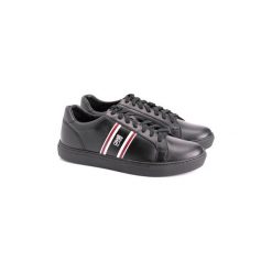 Buty Roberto Cavalli GSS008 PZ287. Czarne trampki męskie Roberto Cavalli, bez wzorów, bez zapięcia. Za 499,00 zł.
