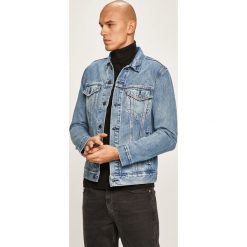 Levi's - Kurtka jeansowa. Niebieskie kurtki męskie Levi's®, s, z haftami, z bawełny, krótkie, bez kaptura. W wyprzedaży za 399,90 zł.