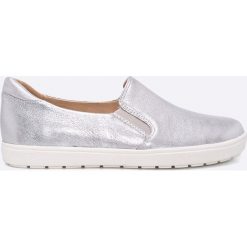 Caprice - Tenisówki. Szare trampki damskie slip on marki Caprice, ze skóry. W wyprzedaży za 179,90 zł.