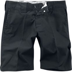 Dickies Cotton 873 Slim Straight Short Krótkie spodenki czarny. Czarne spodenki i szorty męskie marki Dickies, w paski, klasyczne, krótkie. Za 199,90 zł.