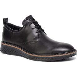 Półbuty ECCO - St. 1 Hybrid 83640401001 Black. Czarne półbuty męskie ecco, na co dzień, bez wzorów, ze skóry, bez zapięcia. W wyprzedaży za 599,00 zł.