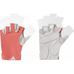 Rękawiczki damskie: Adidas Rękawiczki damskie Climacool Fitness koralowo-szare r. L (AJ9506)