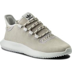 Buty adidas - Tubular Shadow CQ0932 Ftwwht/Cblack/Cwhite. Brązowe buty sportowe damskie Adidas, bez wzorów, z zamszu, bez obcasa, na płaskiej podeszwie, bez zapięcia. W wyprzedaży za 299,00 zł.