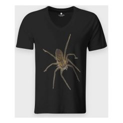 Koszulka męska v-neck Spider 3D. Koszulki męskie MegaKoszulki, m, bez wzorów, z bawełny, klasyczne, bez kołnierzyka, bez rękawów. Za 59,90 zł.