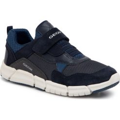 Sneakersy GEOX - J Flexyper B. D J029BD 01422 C0700 S Navy. Niebieskie trampki chłopięce Geox, bez wzorów, ze skóry, na rzepy. W wyprzedaży za 219,00 zł.