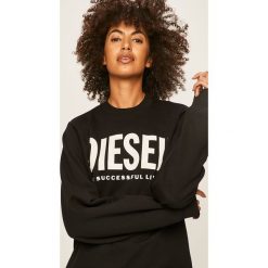 Diesel - Bluza. Białe bluzy damskie Diesel, s, z nadrukiem, z elastanu, bez rękawów, bez kaptura. W wyprzedaży za 369,90 zł.