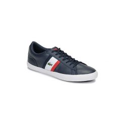 Buty Lacoste LEROND 119 3 CMA. Niebieskie trampki męskie Lacoste, bez wzorów, bez zapięcia. Za 389,00 zł.