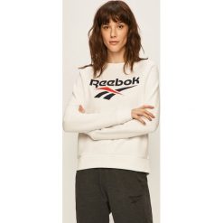 Reebok Classic - Bluza. Białe bluzy damskie Reebok Classic, s, z nadrukiem, z elastanu, bez rękawów, bez kaptura. Za 179,90 zł.
