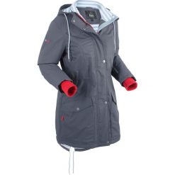 Kurtka funkcyjna outdoorowa bonprix szary łupkowy. Szare kurtki damskie bonprix, s, bez wzorów, z dżerseju, bez kaptura. Za 269,99 zł.