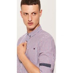 Koszula slim fit z kieszonką - Wielobarwn. Szare koszule męskie slim marki House, l. Za 79,99 zł.