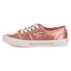Pepe Jeans Tenisówki Damskie Aberlady Smart 37 Łososiowe. Różowe trampki i tenisówki damskie Pepe Jeans, bez wzorów, z jeansu, bez zapięcia. Za 265,00 zł.