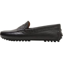 Trussardi Jeans DRIVER WITH VAMP Mokasyny black. Czarne mokasyny męskie Trussardi Jeans, z jeansu. W wyprzedaży za 496,30 zł.