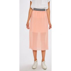 Answear - Spódnica. Czarne spódniczki damskie ANSWEAR, na co dzień, s, bez wzorów, z elastanu, casualowe, midi, asymetryczne. W wyprzedaży za 79,90 zł.