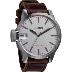 Biżuteria i zegarki męskie: Zegarek męski Silver Brown Nixon Chronicle A1272113