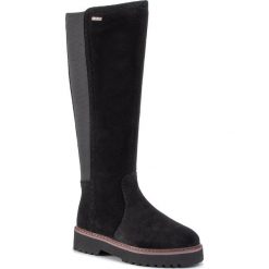 Kozaki BIG STAR - EE274487 Black. Czarne kozaki damskie BIG STAR, ze skóry, retro, bez obcasa, na obcasie, bez zapięcia. W wyprzedaży za 259,00 zł.