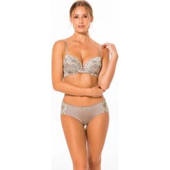 Dorina - Biustonosz Lianne. Szare biustonosze marki Dorina, z haftami, z elastanu. Za 79,90 zł.