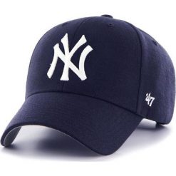 47brand - Czapka New York Yankees. Niebieskie czapki z daszkiem męskie marki 47brand, z bawełny. Za 89,90 zł.