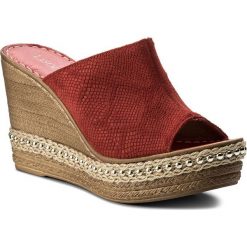 Espadryle LASOCKI - F847 Czerwony. Czerwone espadryle damskie marki Lasocki, bez wzorów, ze skóry, bez obcasa, na obcasie. W wyprzedaży za 99,99 zł.