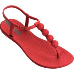 Sandały-japonki damskie Ipanema 82517-22253,Kolor czerwony. Czerwone klapki damskie Ipanema, bez wzorów, bez obcasa, bez zapięcia. Za 63,00 zł.