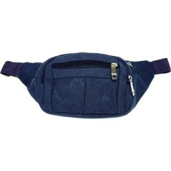 Granatowa Saszetka-Nerka Męska, Regulowany Pasek, Sportowa, Na Biodro, Pako Jeans TBAPJNSsaszetkaM17gr. Niebieskie paski męskie Pako Jeans, w paski, z jeansu, sportowe. Za 29,00 zł.