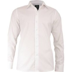 Elegancka Koszula Męska Rey-Jay, 1oo% BAWEŁNA, Slim-Fit, Jednolita, Biała KSDWRJ314044. Białe koszule męskie m, z bawełny, eleganckie. Za 149,00 zł.