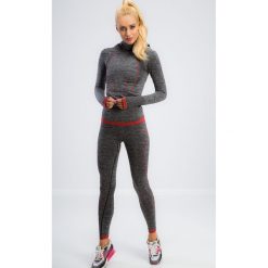 Legginsy sportowe damskie: Ciemnoszare sportowe legginsy 1105