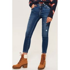 Jeansy skinny - Granatowy. Niebieskie rurki damskie House, z jeansu. Za 99,99 zł.