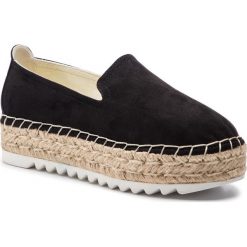 Espadryle BULLBOXER - 009005F4T Black. Czarne espadryle damskie marki Bullboxer, bez wzorów, z tworzywa sztucznego, bez obcasa, na koturnie. Za 209,00 zł.