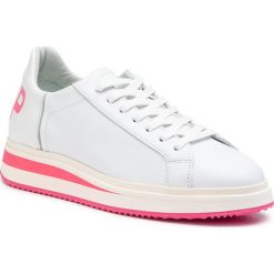 Sneakersy PHILIPPE MODEL - Vendome VELD VP05 Blanc Fucsia. Białe półbuty damskie Philippe Model, ze skóry. W wyprzedaży za 779,00 zł.
