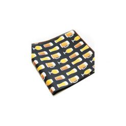 Poszetka Beer Style. Szare poszetki męskie Edyta kleist, bez wzorów, z bawełny, eleganckie. Za 49,00 zł.