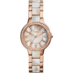 Zegarek FOSSIL - Virginia ES3716 White/Rose Gold. Żółte zegarki damskie Fossil. W wyprzedaży za 459,00 zł.