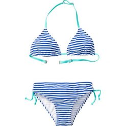 Stroje dwuczęściowe dziewczęce: Bikini dziewczęce (2 części) bonprix niebiesko-biały