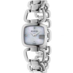 ZEGAREK GUCCI G-GUCCI YA125502. Białe zegarki damskie GUCCI, ze stali. Za 3740,00 zł.