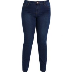 Lost Ink Plus LICORICE Jeansy Slim Fit dark denim. Niebieskie rurki damskie Lost Ink Plus, z elastanu. Za 219,00 zł.